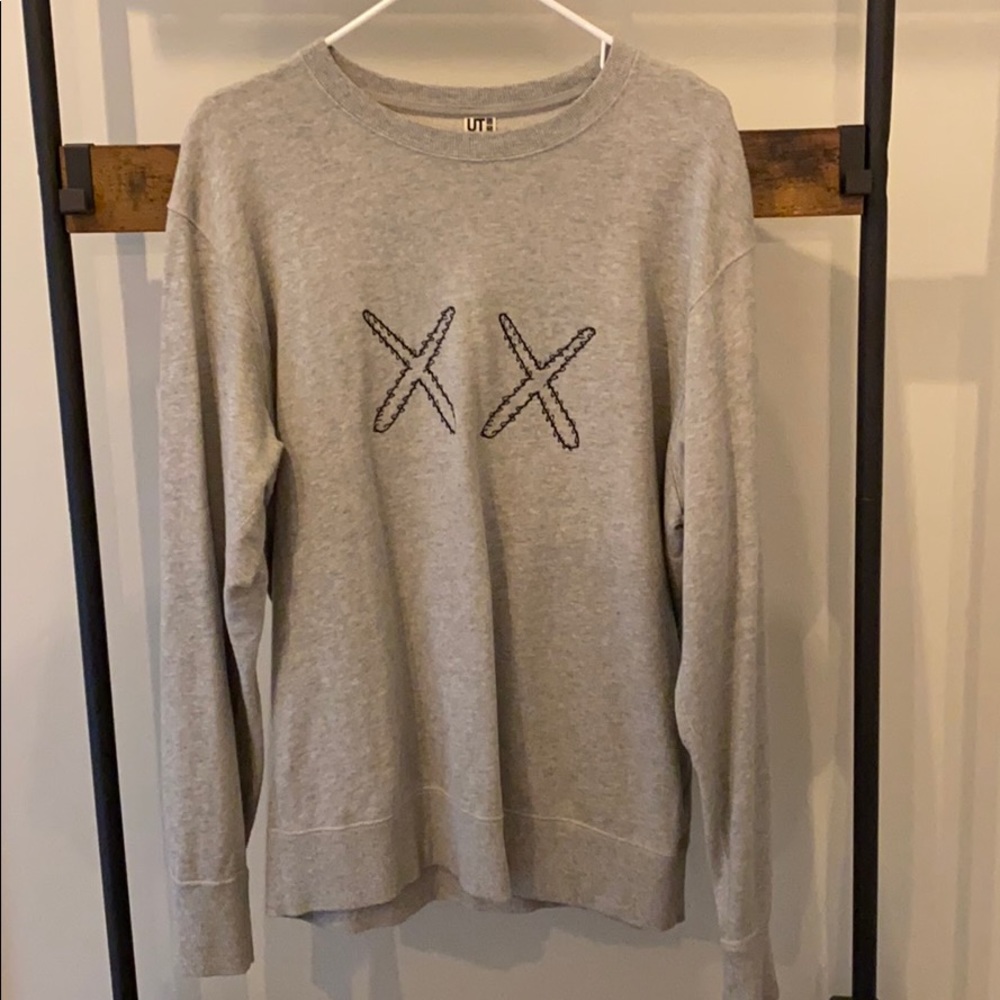 Uniqlo x KAWS Sesame Street Crew Neck (Gray)